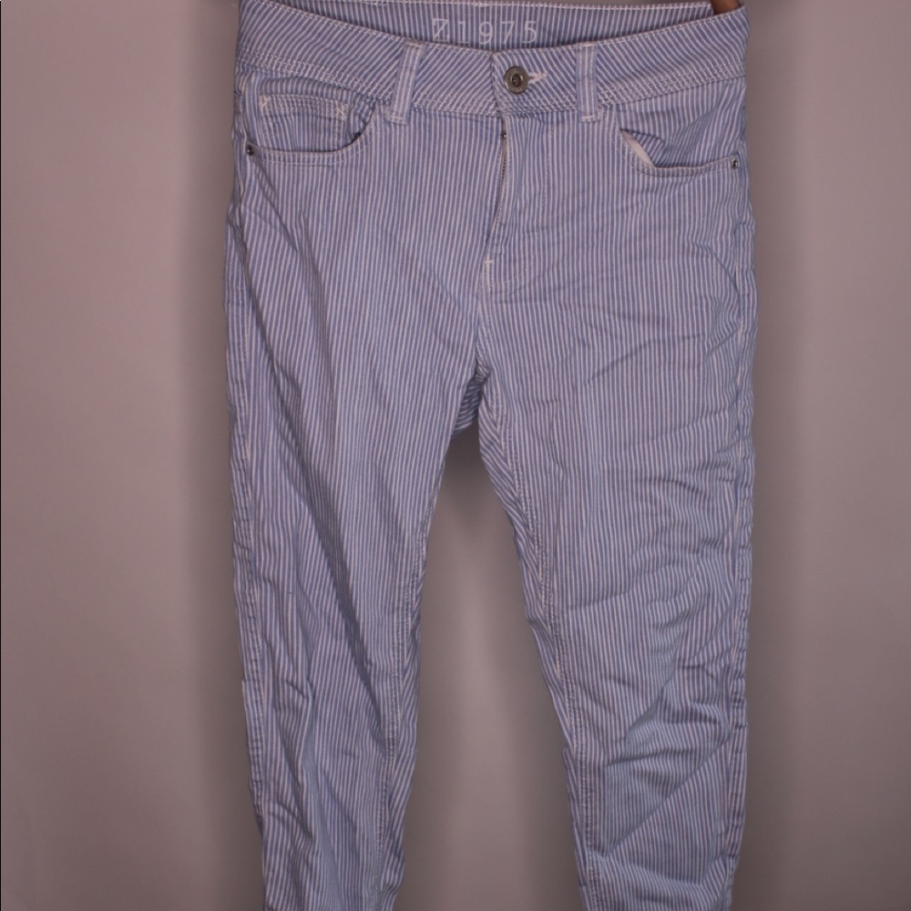 Zara stripped jeans